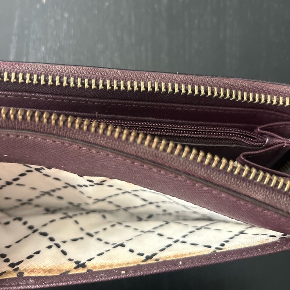 Kate Spade Large Staci Plum Wallet - Picture 4 of 11
